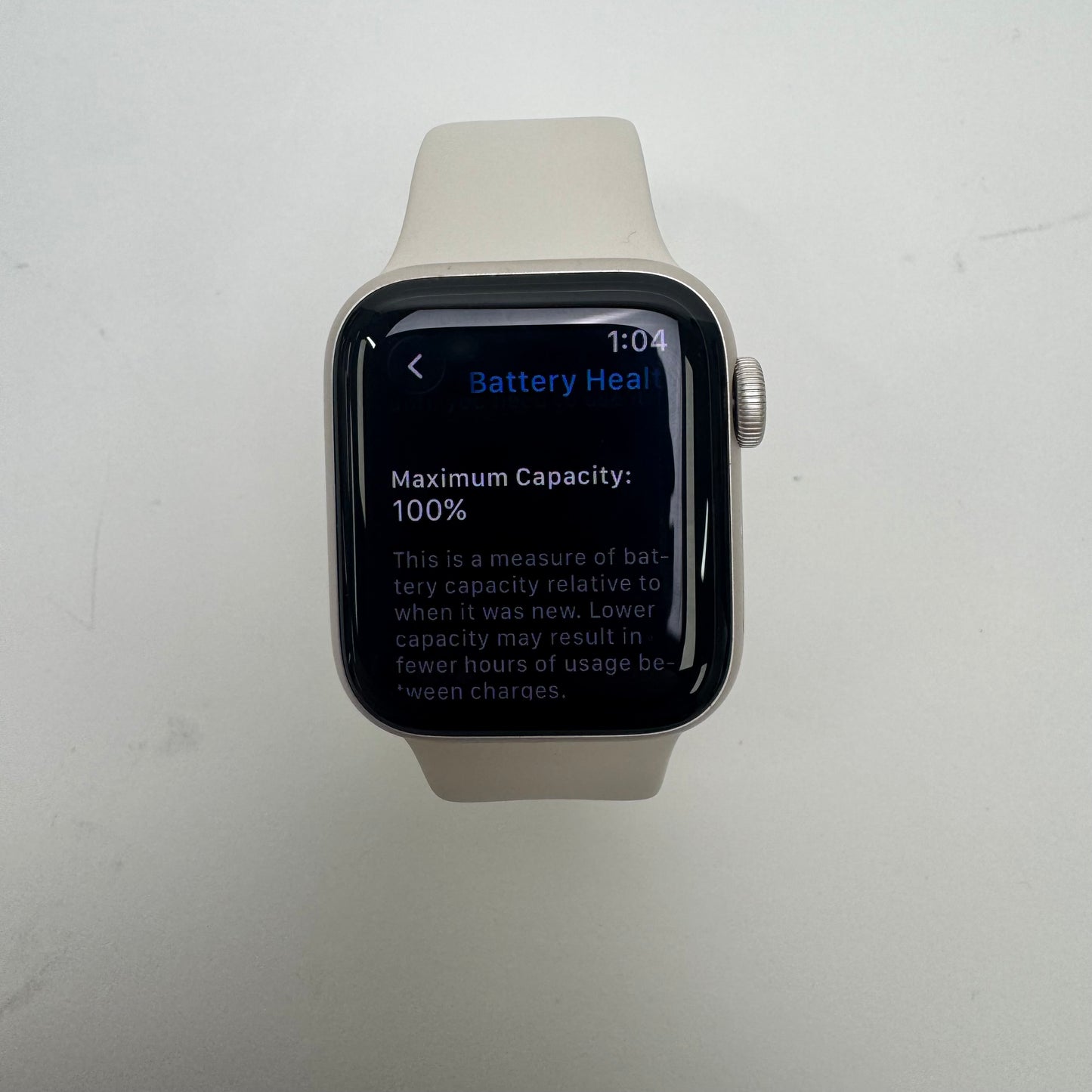 GPS Only Apple Watch SE 3 40MM Starlight Aluminum Starlight Sport Band MEH34LW/A