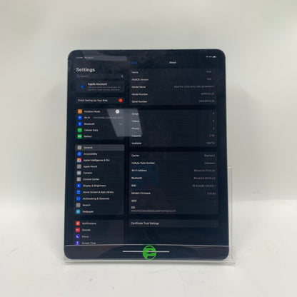 WiFi Only Apple iPad Pro 12.9" 5th Gen 2TB 18.5 Black MHP43LL/A