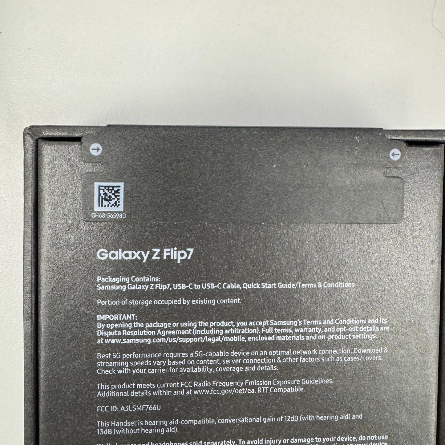 New Unlocked Samsung Galaxy Flip7 12GB RAM 256GB SM-F766UDBAXAA Blue Shadow