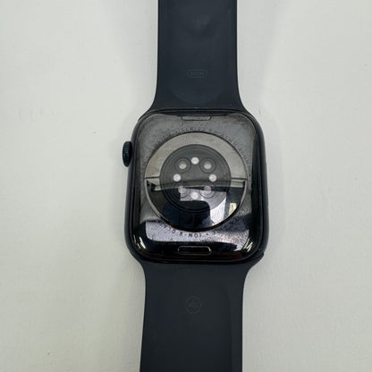 GPS Only Apple Watch Series 9 44MM Black Aluminum Black Sport Band MTQQ3LL/A