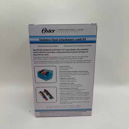 New Oster Professional Care Collection 10 Pack Comb Kit 078936-100