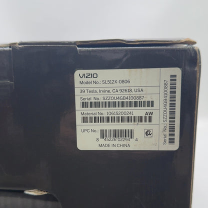 New VIZIO Elevate SE 5.1.2 Smart Soundbar Black SL512X-0806