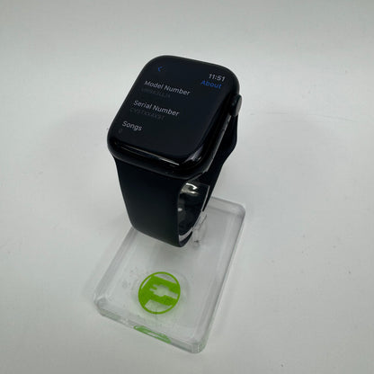 GPS Only Apple Watch Series 9 44MM Black Aluminum Black Sport Band MTQQ3LL/A