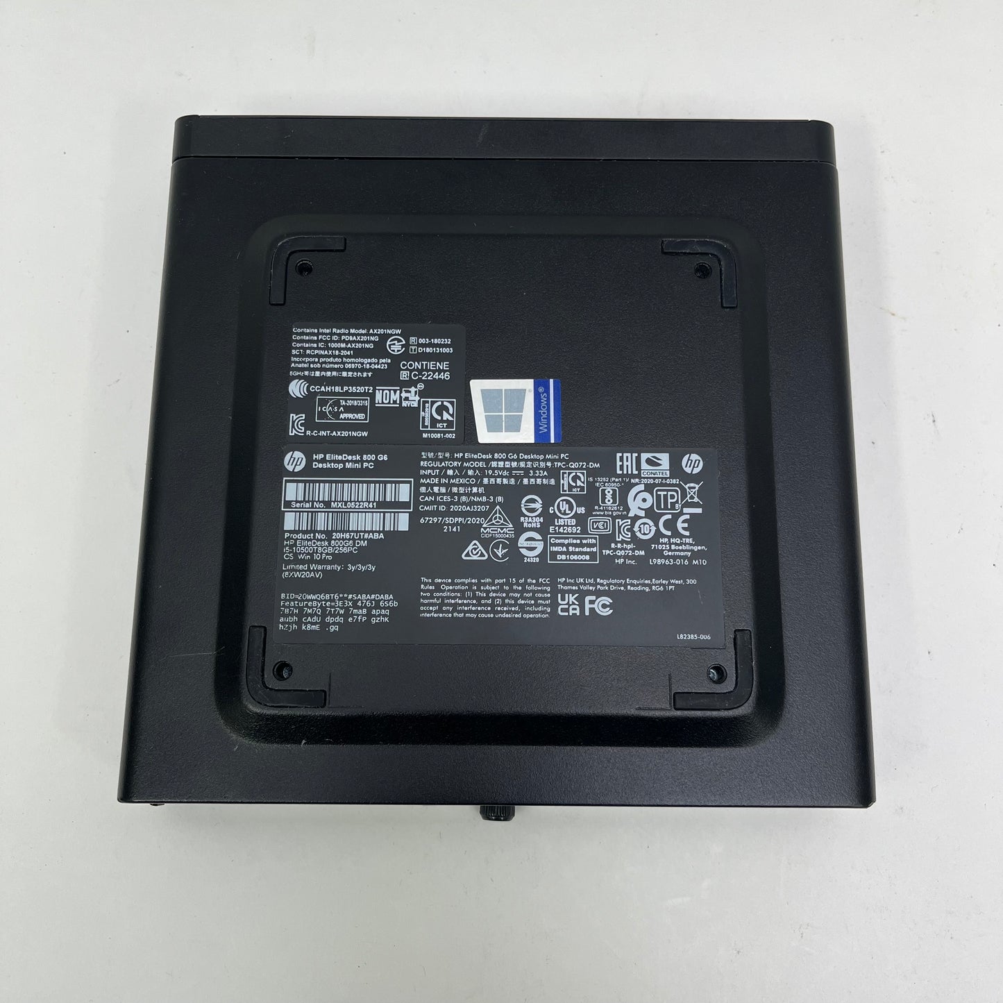 HP EliteDesk 800 G6 i5-10500T 2.30GHz 8GB RAM 256GB SSD