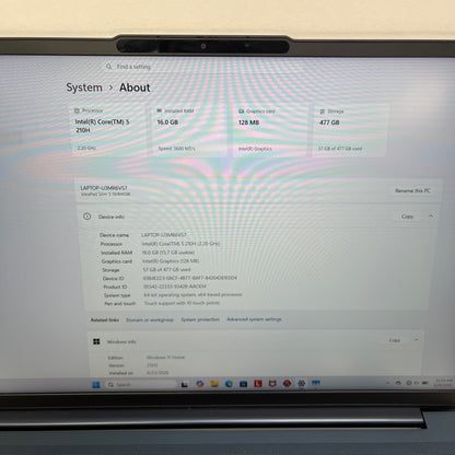 Lenovo IdeaPad Slim 5 16IRH10R 16" Core 5 210H 2.2GHz 16GB RAM 512GB SSD