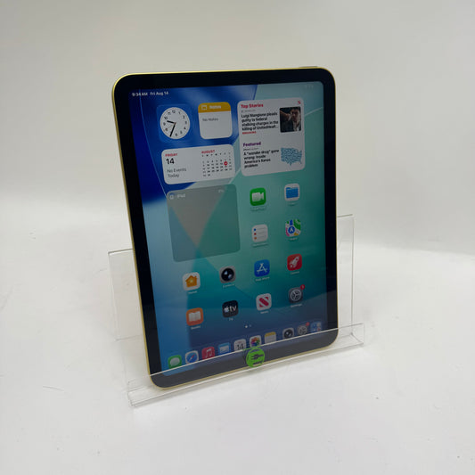 WiFi Only Apple iPad 10th Gen 64GB Yellow MPQ23LL/A