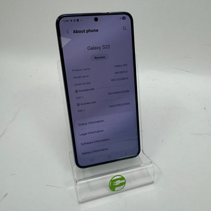 Factory Unlocked Samsung Galaxy S22 8GB RAM 256GB SM-S901U1 White
