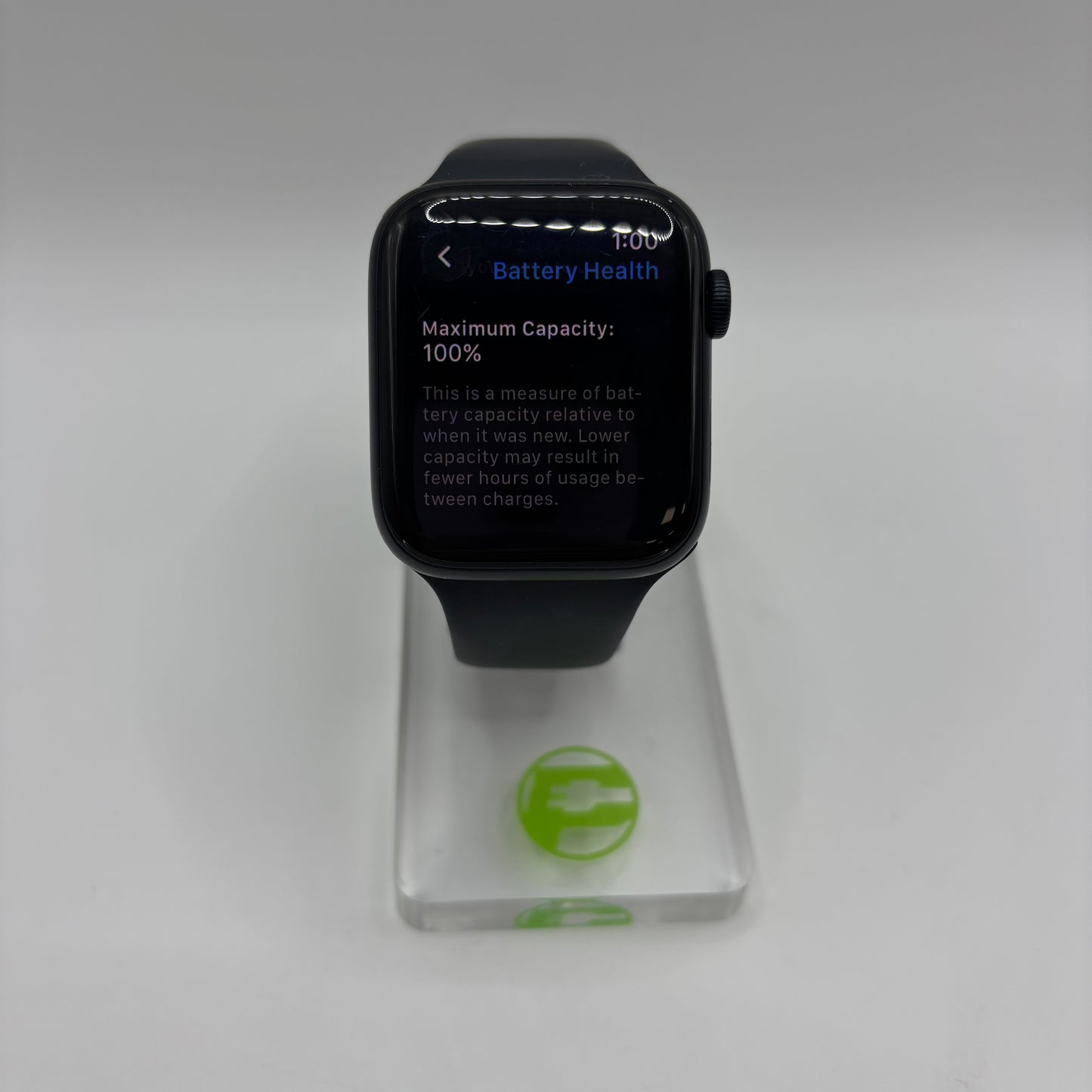 Unlocked Apple Watch SE 3 44MM Midnight Aluminum Black Sport Band MEPJ4LW/A