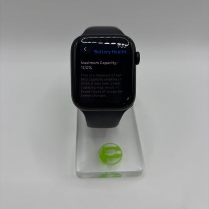 Unlocked Apple Watch SE 3 44MM Midnight Aluminum Black Sport Band MEPJ4LW/A
