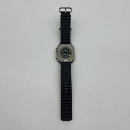 GPS Only Apple Watch Ultra 49MM Natural Titanium Black Ocean Band MQET3LL/A