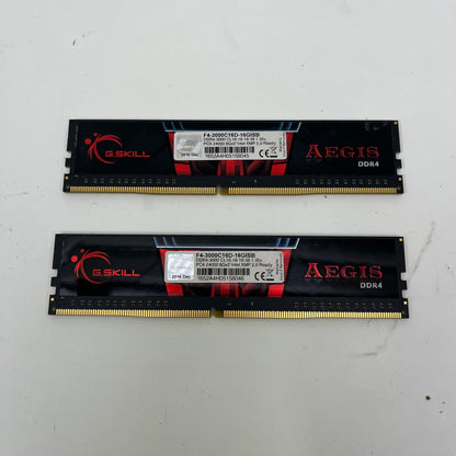 G.Skill Aegis 16GB (2x8GB) RAM DDR4 3000MHz F4-3000C16D-16GISB
