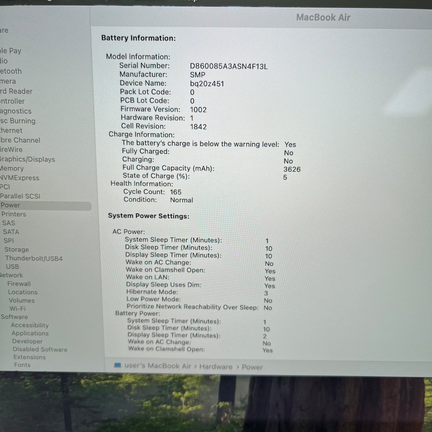 2020 Apple MacBook Air 13.3" i3 1.1GHz 8GB RAM 256GB SSD Gold A2179