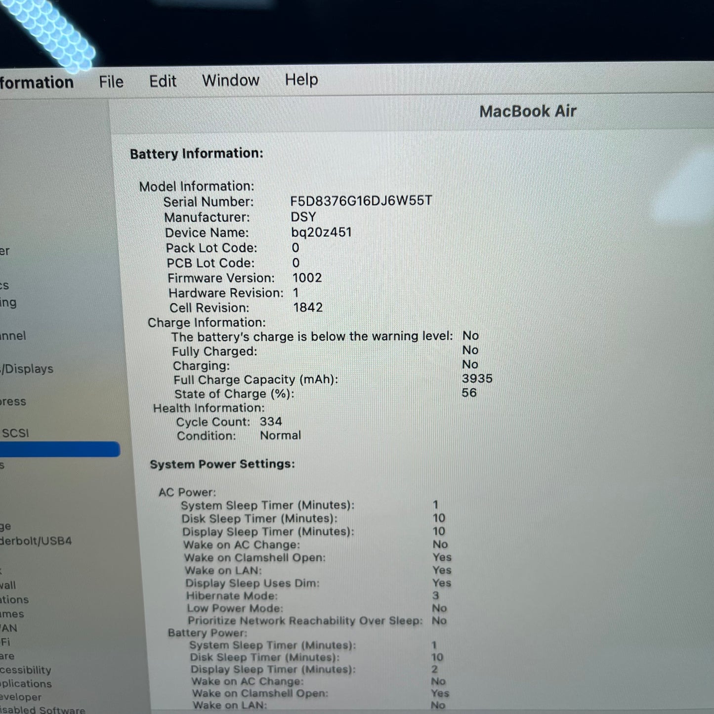 2020 Apple MacBook Air 13.3" i5 1.8GHz 8GB RAM 128GB SSD Silver A1932