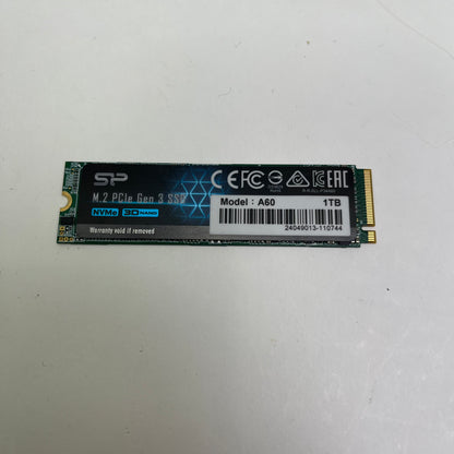 Silicon Power 2280mm A60 1TB M.2 NVMe Gen 3.0 x 4 SSD