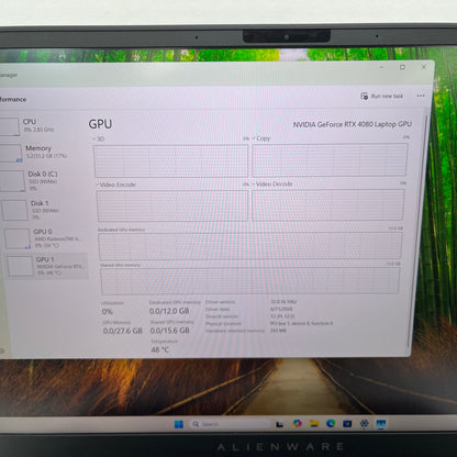 Alienware M16 R1 16" Ryzen 9 7845HX 3.0GHz 32GB RAM 1TB SSD RTX 4080 480Hz