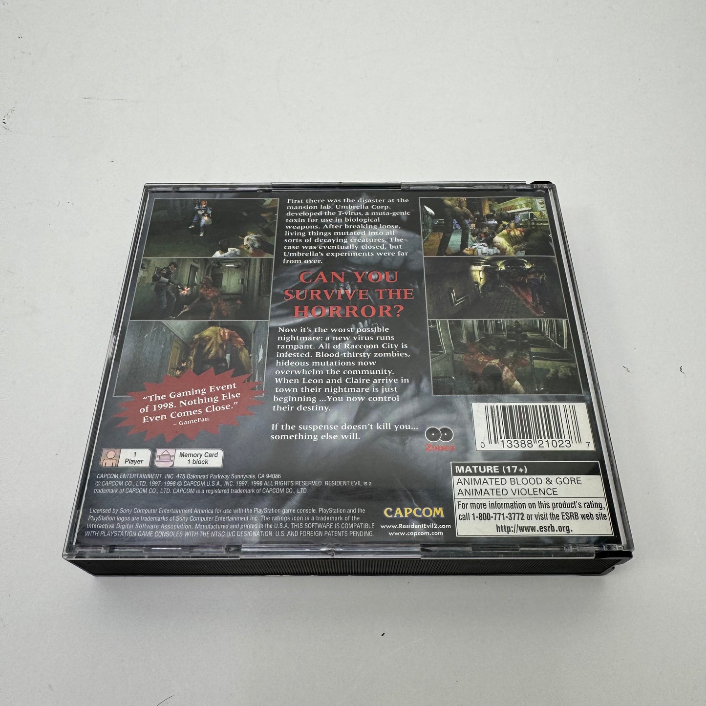 Resident Evil 2  (Sony PlayStation 1 PS1,  1998)