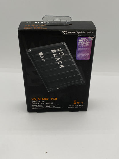 New Western Digital WD Portable WD_Black P10 2TB External HDD P10